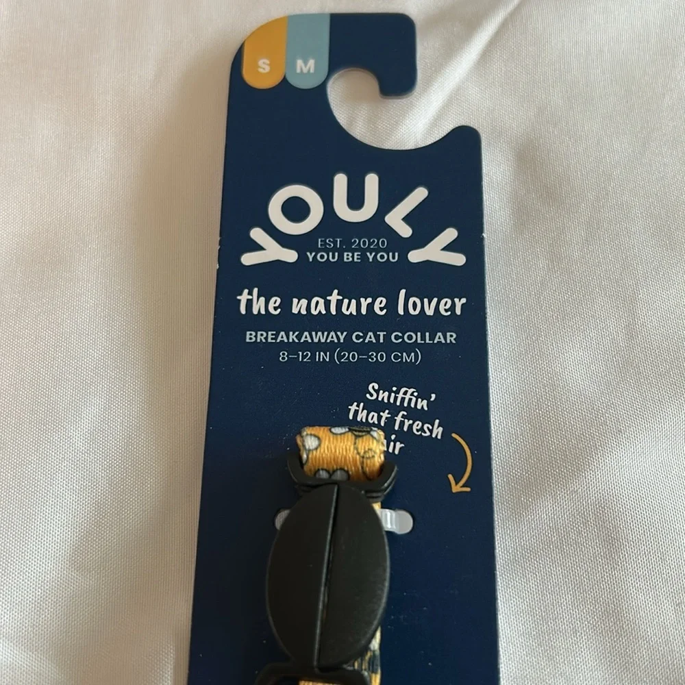 Youly the nature lover Yellow Bee Breakaway Cat Collar (S/M)